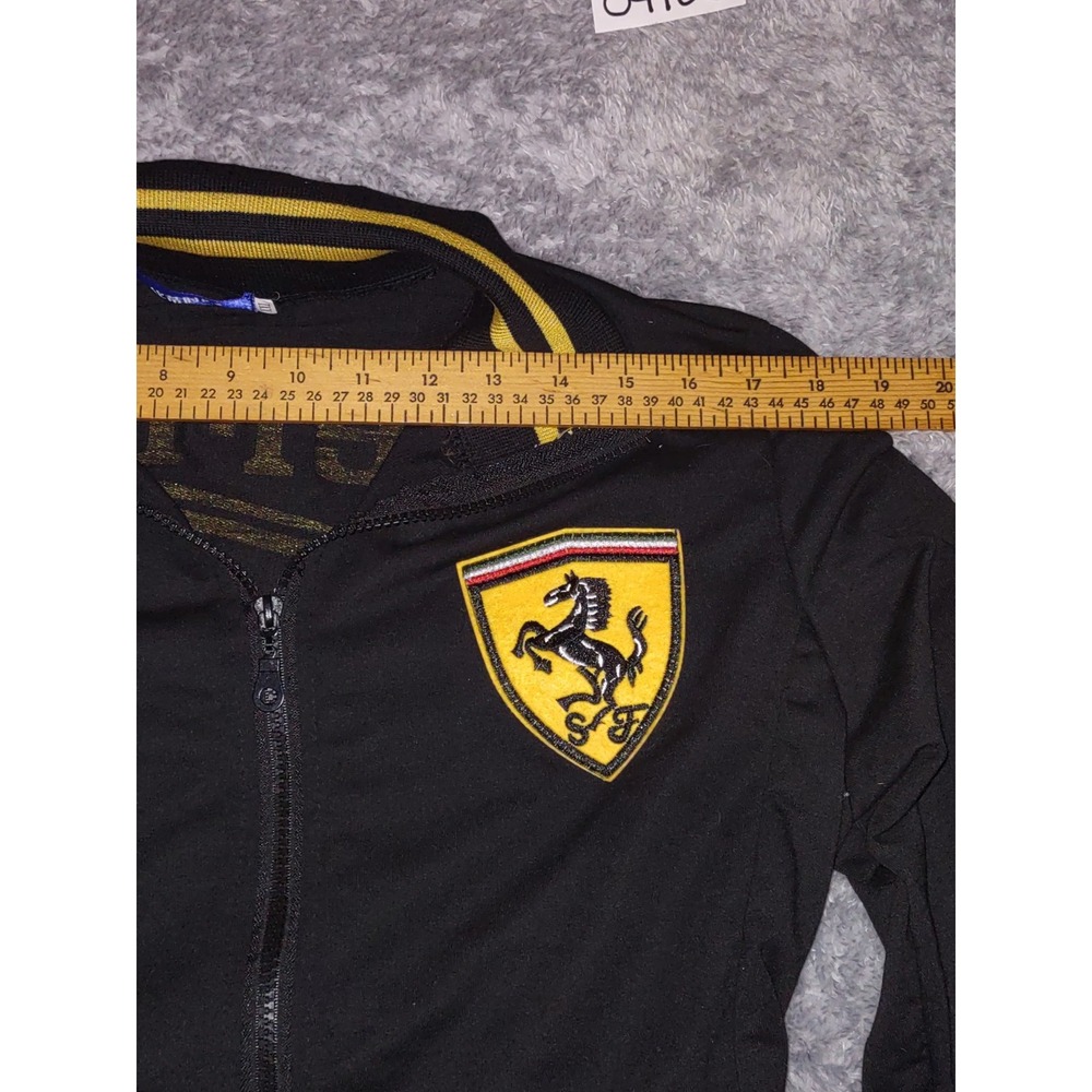 Ferrari Track Jacket US Men's Large Chinese Size XXL Athletic Black Gold - Picture 5 of 9